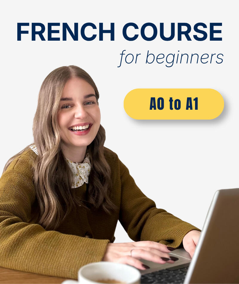 Complete beginner French course with step by step lessons for real-life conversations